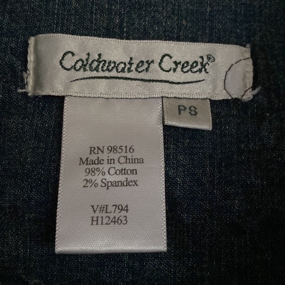 Coldwater Creek women’s sequined, designed dark denim jacket. - Picture 9 of 9